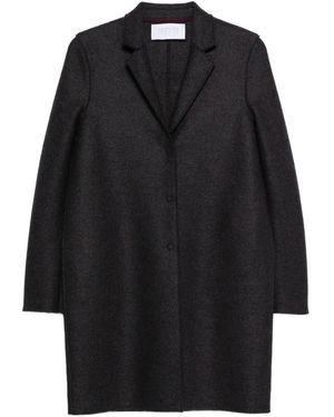 Harris Wharf London Single-Breasted Wool Coat - Black