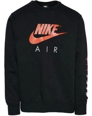 Nike Air Logo-Print Jumper - Black