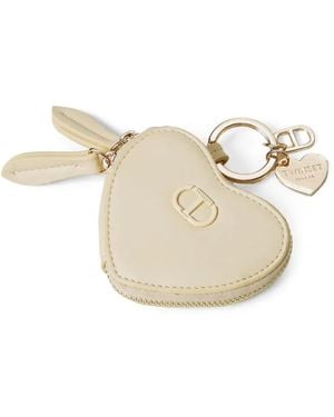 Twinset Logo-Plaque Wallet - White