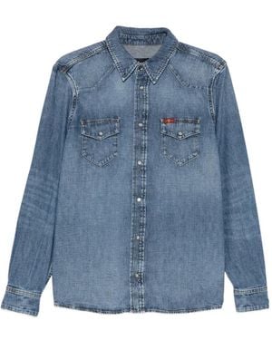 7 For All Mankind Western Denim Shirt - Blue