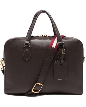 Bally Beckett Grained Briefcase - Black