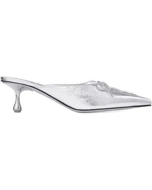 Jimmy Choo Mules Scarlett con tacón de 50 mm - Blanco