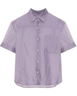 Rag & Bone Semi-Transparentes Connie Hemd - Lila