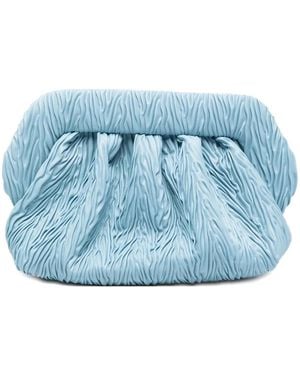 THEMOIRÈ Bios Ruched Clutch Bag - Blue
