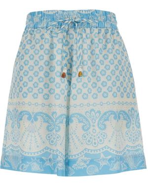 Mantero 1902 Shorts Con Coulisse - Blu