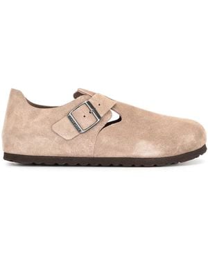 Birkenstock London Taupe, Suede Leather - Pink