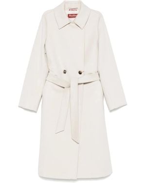 Max Mara Jas Van Scheerwol - Wit