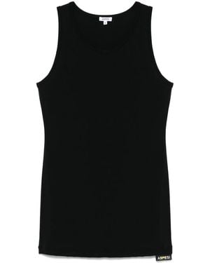 Aspesi Crew-Neck Tank Top - Black