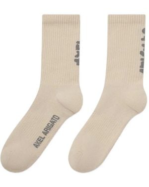 Axel Arigato Floral Jacquard-Knit Socks - White
