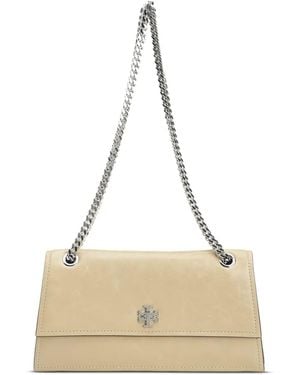 Tory Burch Medium Kira Turnlock Shoulder Bag - Natural