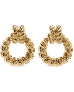 David Webb Orecchini Rope Doorknocker Piccoli - Metallizzato