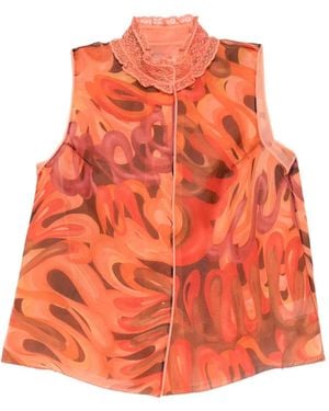 Shiatzy Chen Gilet Scape-Of-Curve - Orange