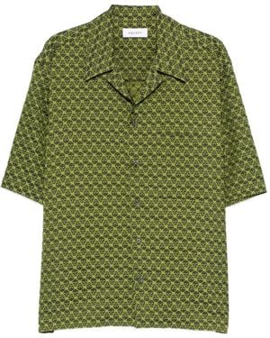 McQueen Skull-pattern Hawaiian Shirt - Green