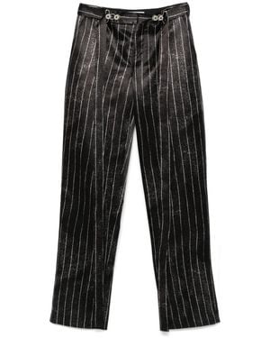 Jean Paul Gaultier Pantaloni A Righe - Grigio