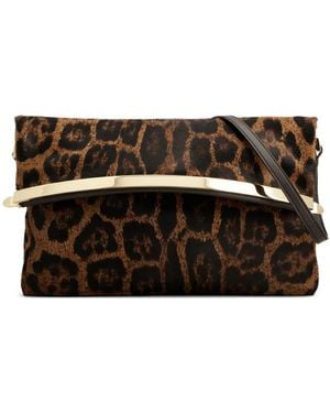 Tod's Animal-Print Cutch Bag - Black