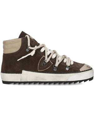 Philippe Model Zapatillas altas de ante - Marrón