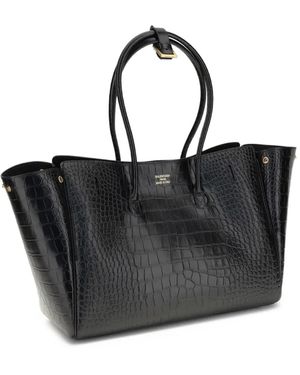 トートバッグ BALENCIAGA Black Leather Medium Bel Air Shoulder Bag Bel Air Medium leather tote bag in black - Balenciaga
