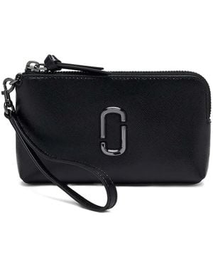 Marc Jacobs The Snapshot Lederarmband Mit Reißverschluss - Schwarz