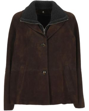 The Jackie Leathers Layered Jacket - Black