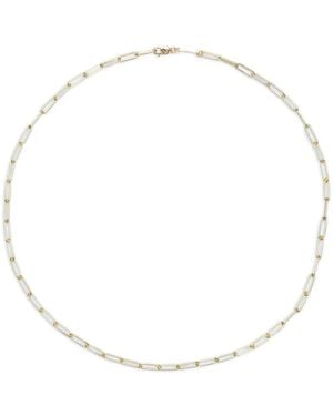 Tom Wood Box Chain Necklace - White