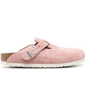 Birkenstock Suede-Leather Clogs - Pink