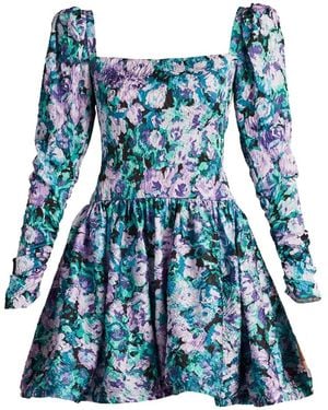 Tadashi Shoji Harlym Floral Mini Dress - Blue