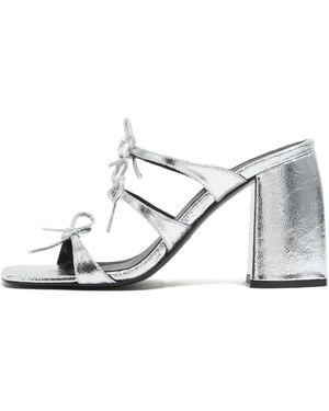 Bimba Y Lola 95Mm Bow-Detail Heeled Sandals - White
