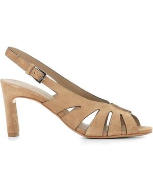 Roberto Del Carlo Cut-Out Sandals - Natural
