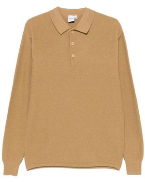 Aspesi Piqué-Knit Polo Shirt - Natural