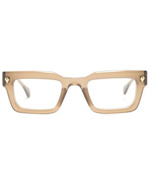 T Henri Eyewear Slantnose Rx Brille Mit Eckigem Gestell - Braun