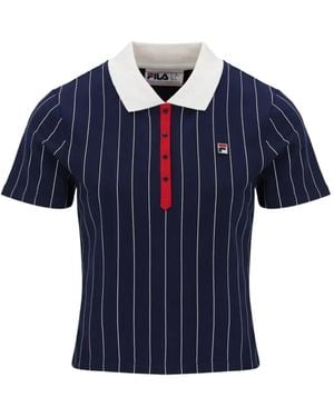 Fila Bb1 Poloshirt Mit Nadelstreifen - Blau