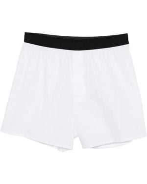 CDLP Boxer À Taille Élastiquée - White