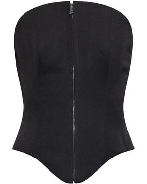 McQueen Mcqueen Corset Top - Black