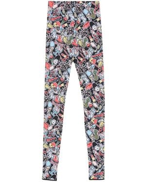 Fiorucci Comic Toys Print Leggings - Blue