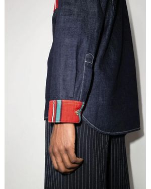 Wales Bonner Cotonou Patch Pocket Denim Shirt - Blue