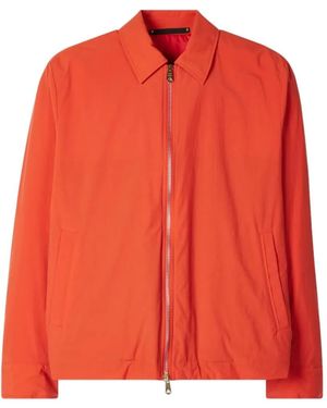 Paul Smith Cotton-Blend Quilted Zip Jacket - Red