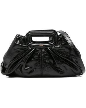 Maje Mini Milpli Clutch Mit Risseffekt - Schwarz
