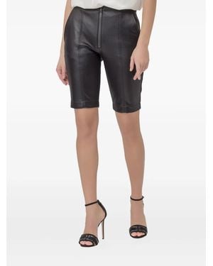 BROGNANO Shorts aus Leder - Blau