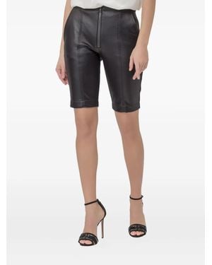 BROGNANO Shorts aus Leder - Blau