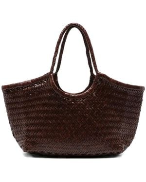 Dragon Diffusion Bolso shopper tejido de piel - Marrón