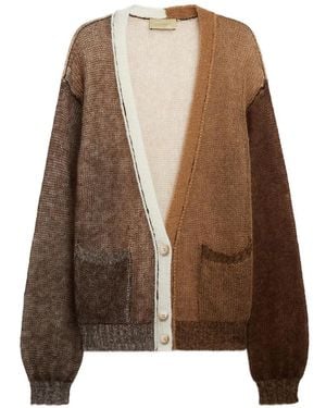 Momoní Cheroke Colour Block Cardigan - Brown
