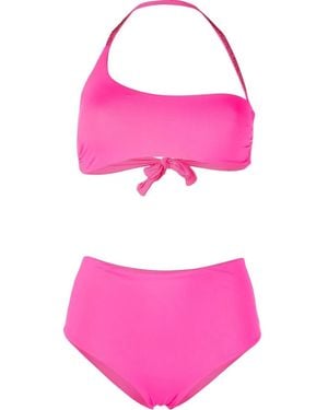 Fisico Crystal-Embellished Detail Bikini Set - Pink