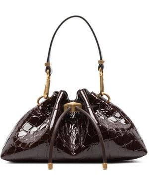 Jimmy Choo Kleine Cinch Tasche - Schwarz