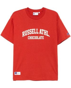 Chocoolate Logo-Print T-Shirt - Red