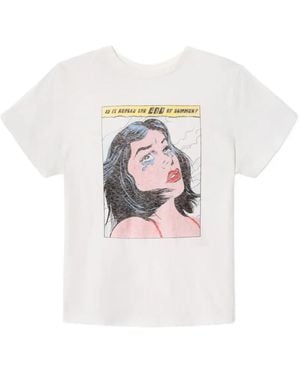 RE/DONE Graphic-Print T-Shirt - White