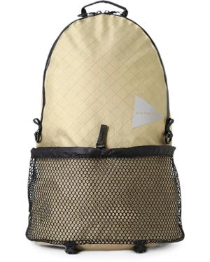 and wander Ecopack Logo-Detail Backpack (20L) - Natural