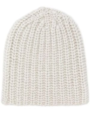 Warm-me Gorro de punto grueso - Blanco