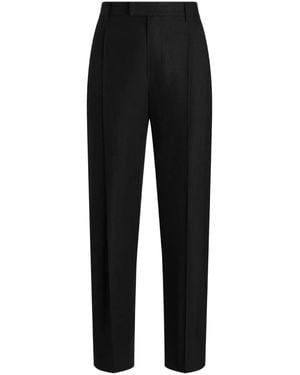 Dolce & Gabbana Linen Trousers - Black