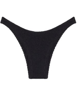 Reina Olga Ginny Crinkled Bikini Bottoms - Blue