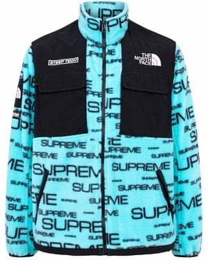 Supreme X The North Face Fleece Jacket - Blue